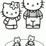 hello kitty para colorir