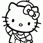 hello kitty para colorir