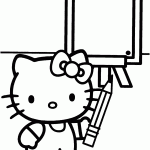 hello kitty para colorir
