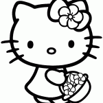 hello kitty para colorir