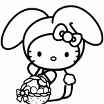 hello kitty para colorir
