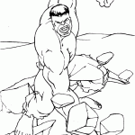 hulk para colorir