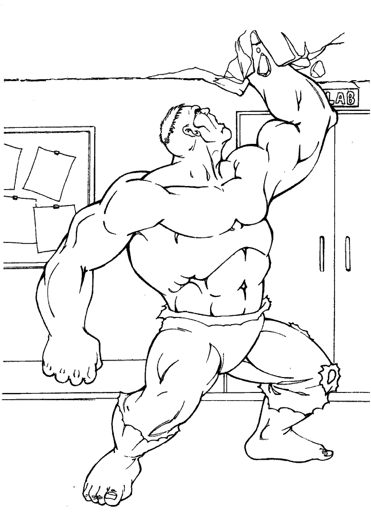 hulk para colorir