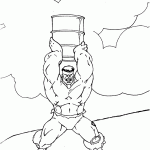 hulk para colorir