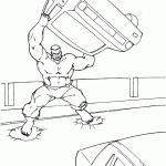 hulk para colorir