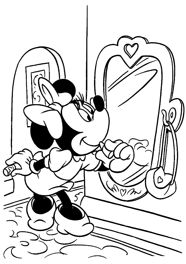 minnie para colorir