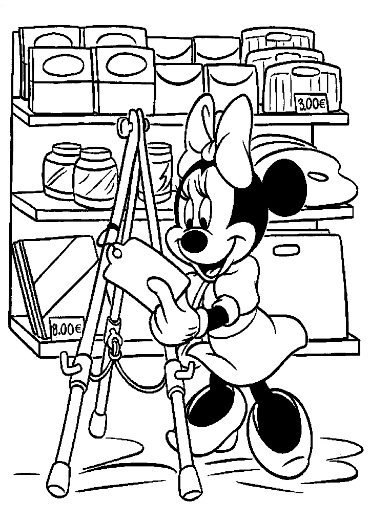 minnie para colorir