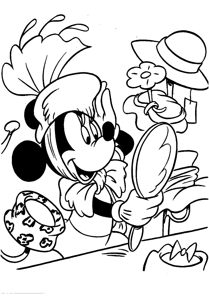 minnie para colorir