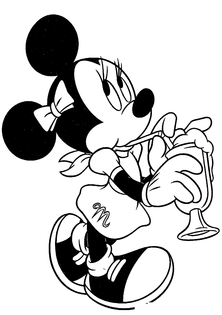 minnie para colorir