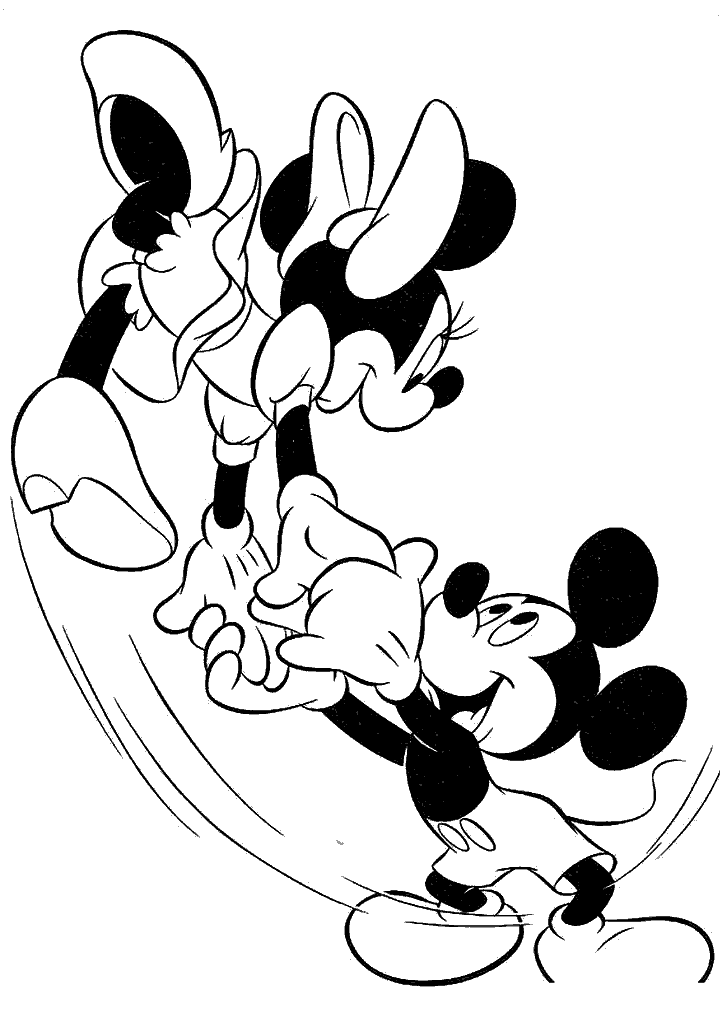 minnie para colorir