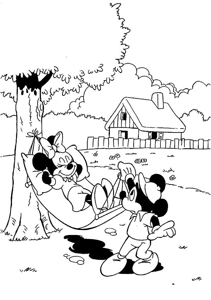 minnie para colorir