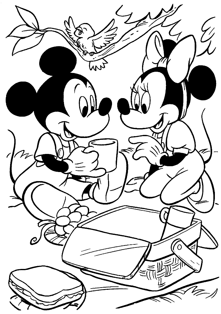 minnie para colorir