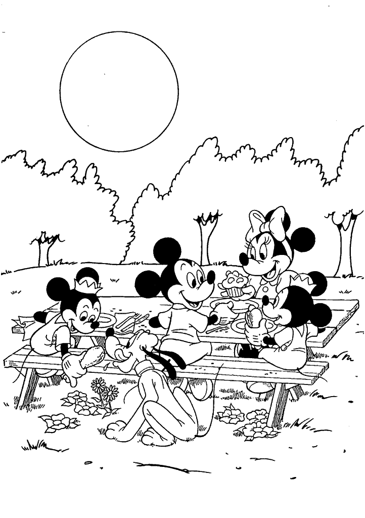 minnie para colorir