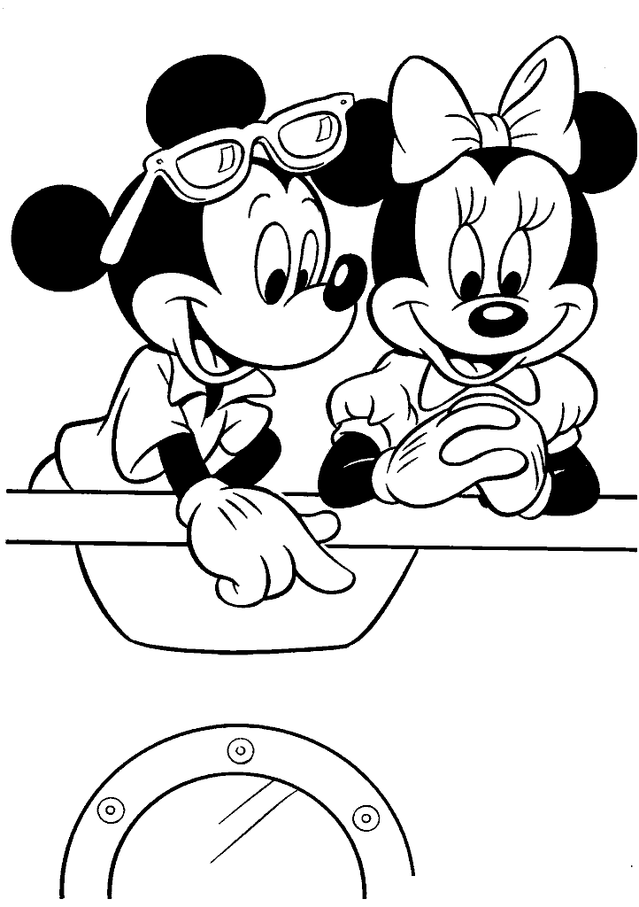minnie para colorir