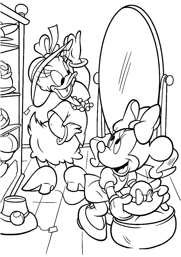 minnie para colorir