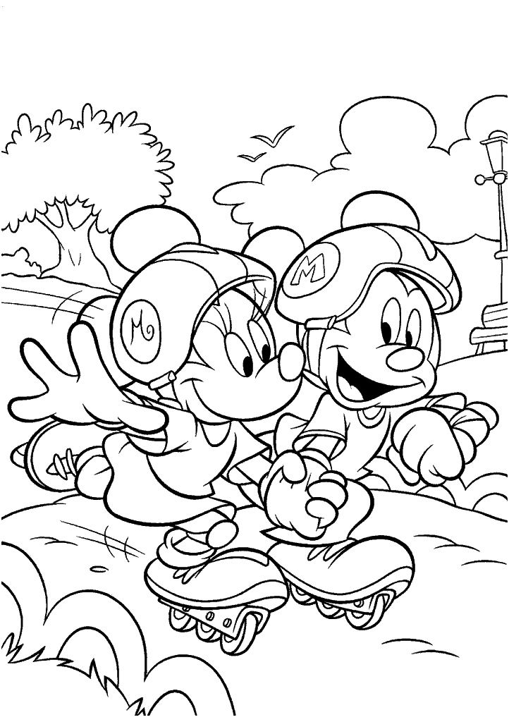 minnie para colorir