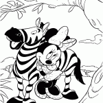 minnie para colorir