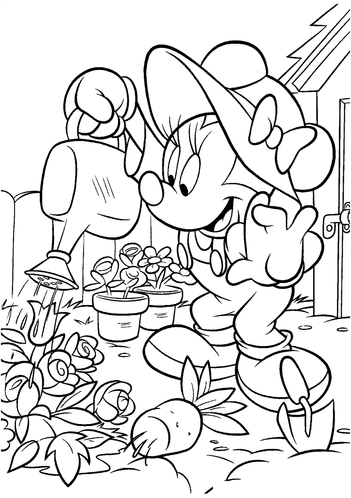 minnie para colorir