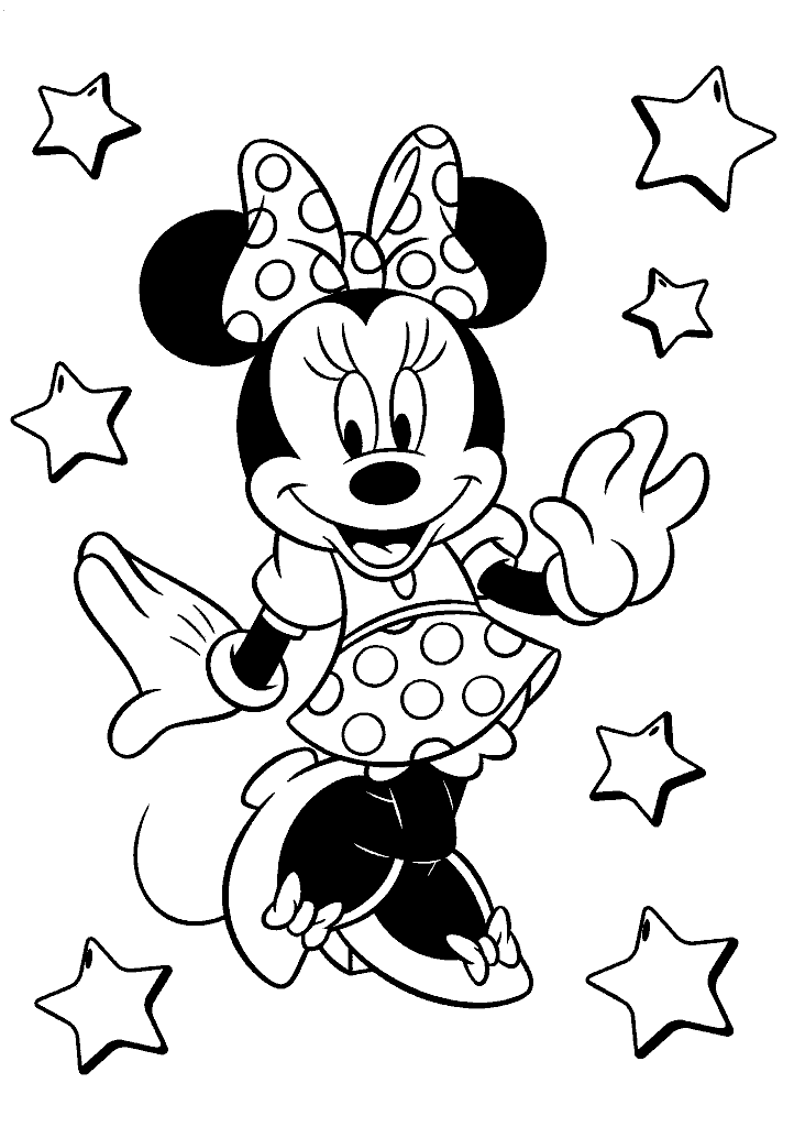 minnie para colorir