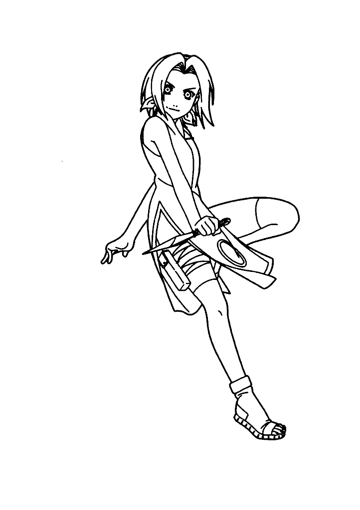 naruto para colorir