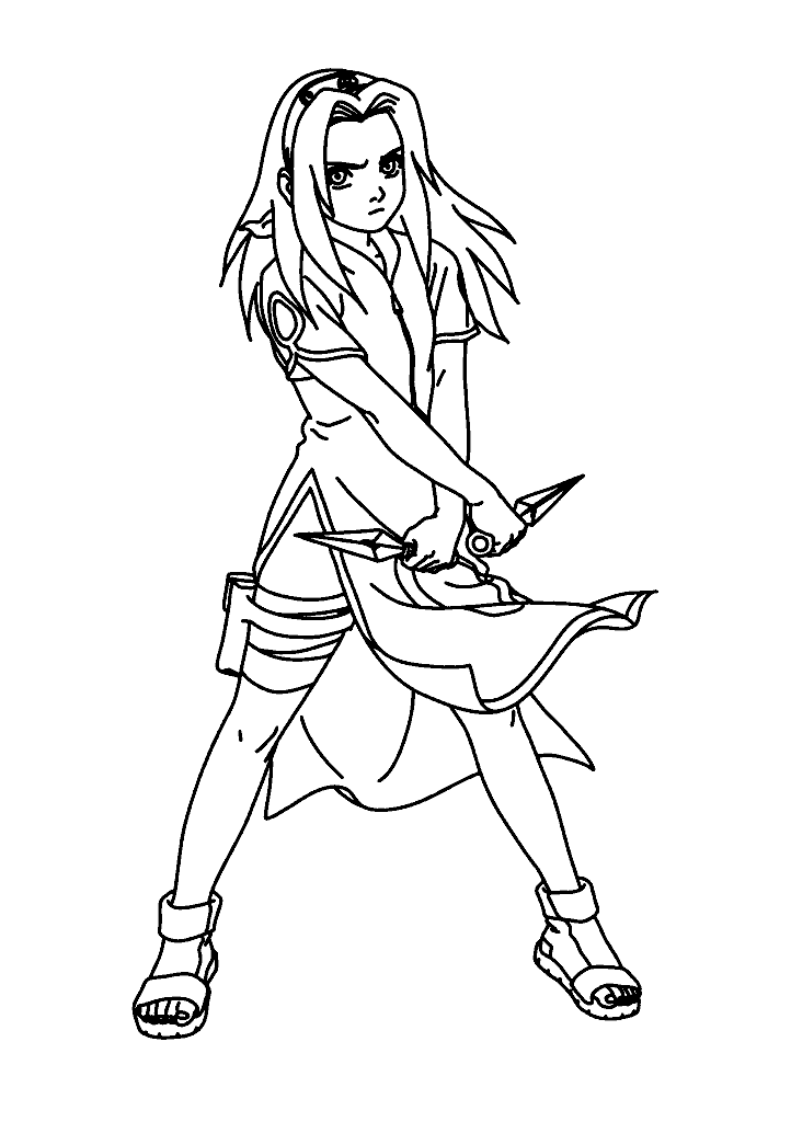 naruto para colorir
