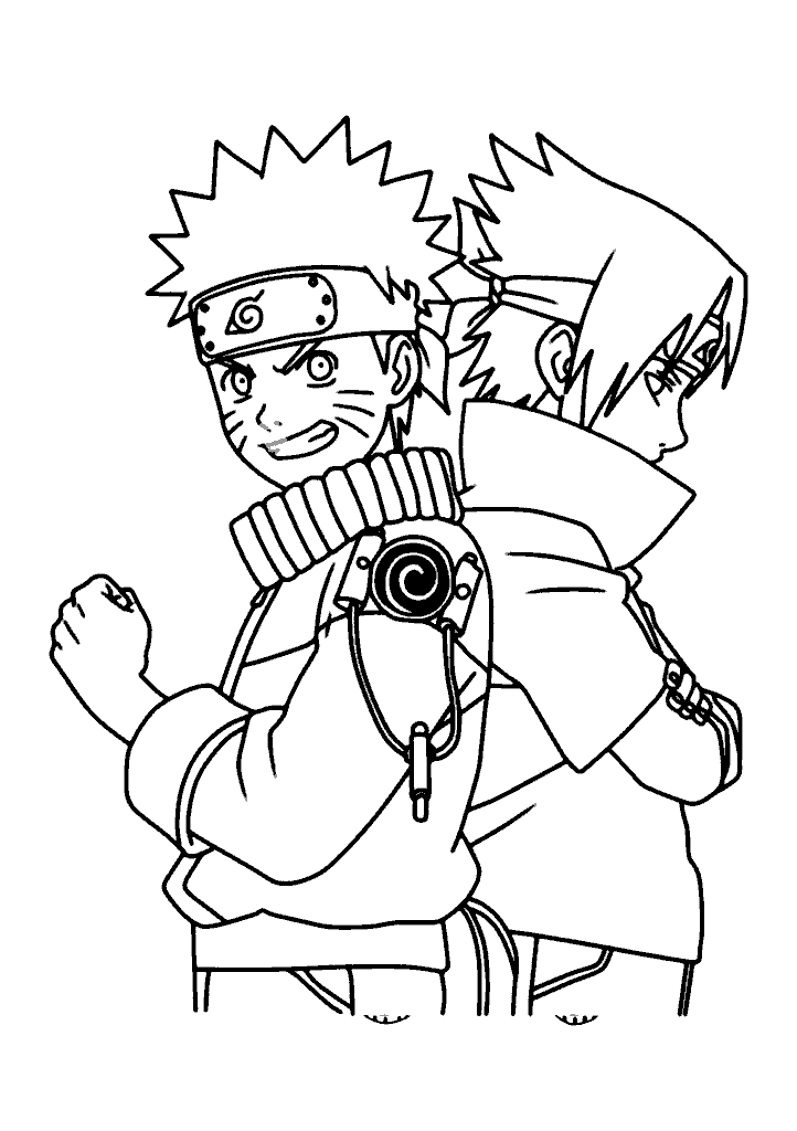 naruto para colorir