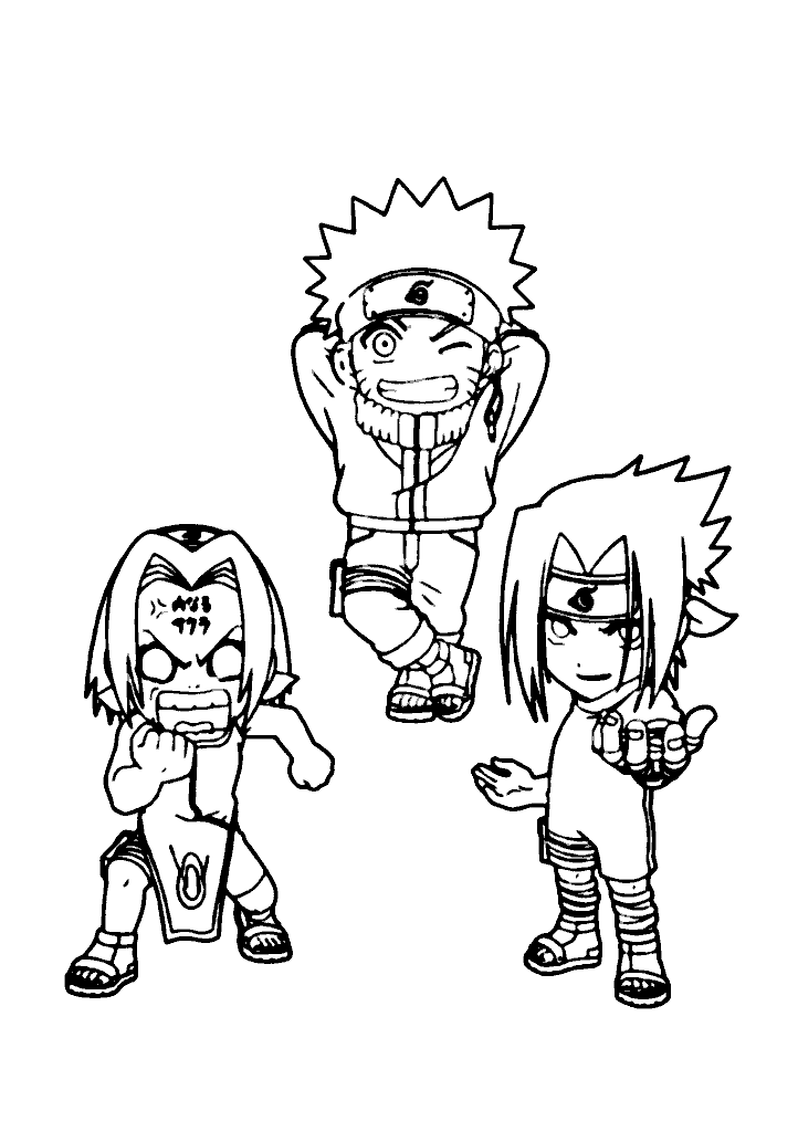 naruto para colorir