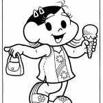 turma da monica para colorir