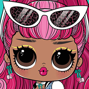 boneca lol para colorir
