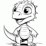 dinossauro para colorir