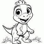 dinossauro para colorir