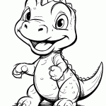 dinossauro para colorir