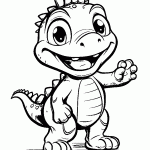 dinossauro para colorir