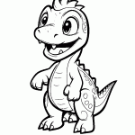dinossauro para colorir