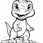 dinossauro para colorir