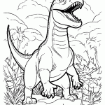 dinossauro para colorir