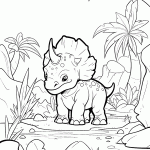dinossauro para colorir