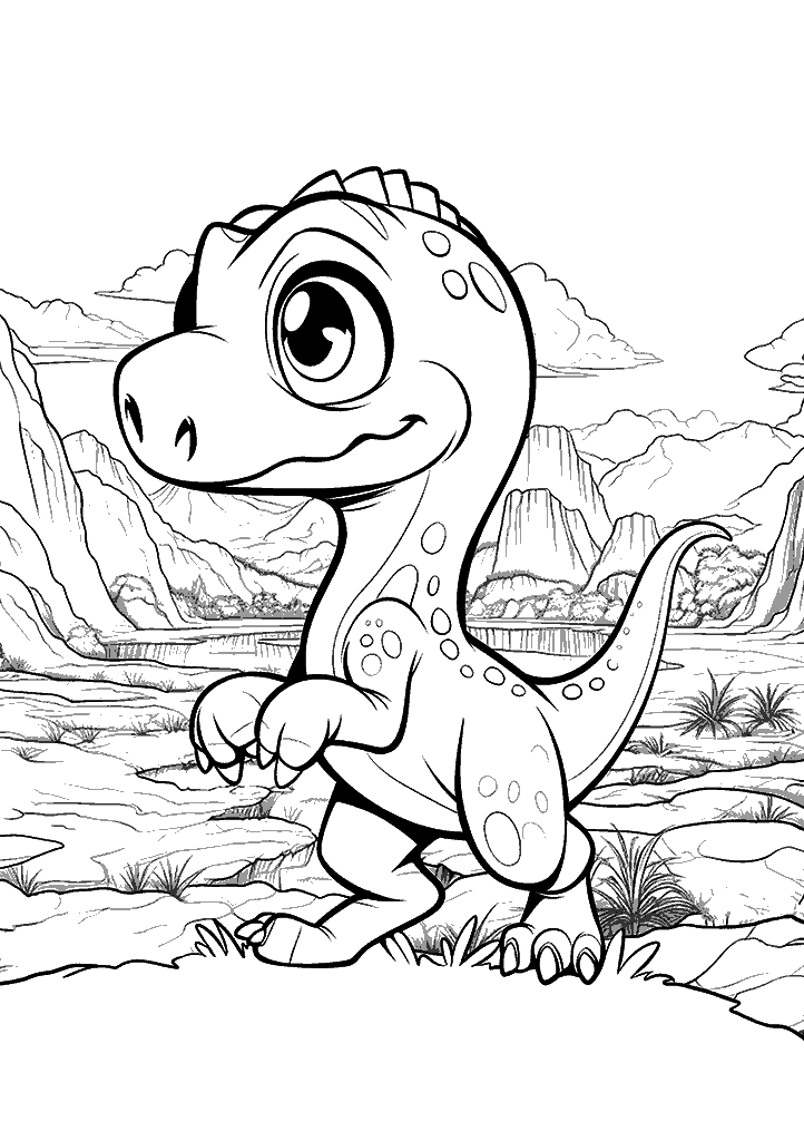 dinossauro para colorir
