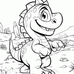 dinossauro para colorir