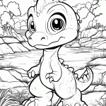 dinossauro para colorir
