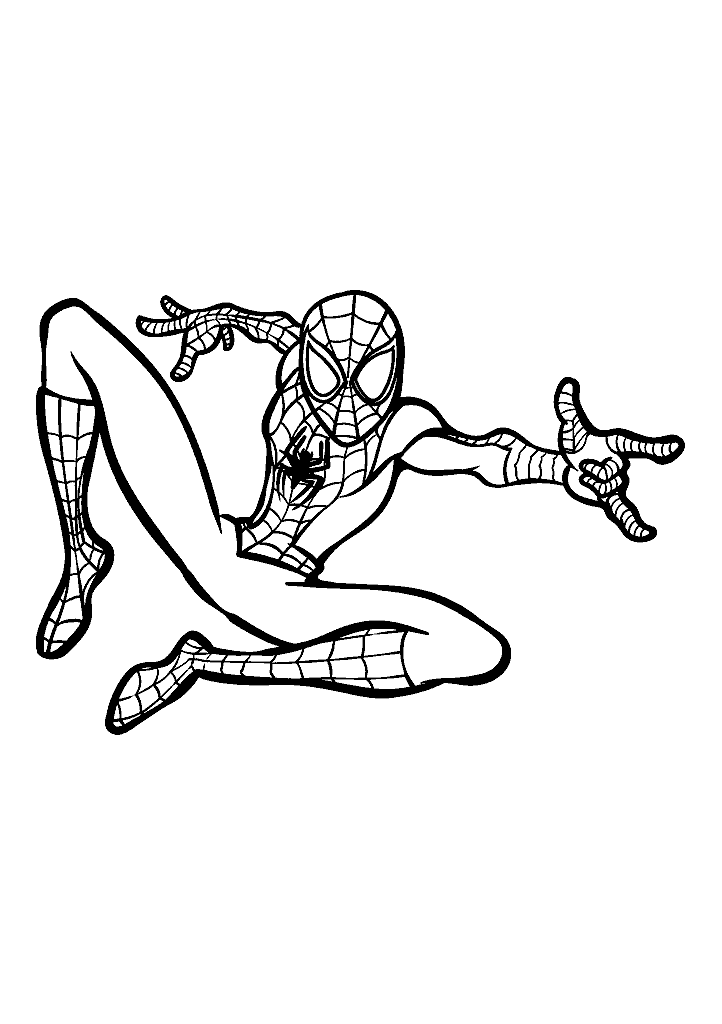 homem aranha para colorir