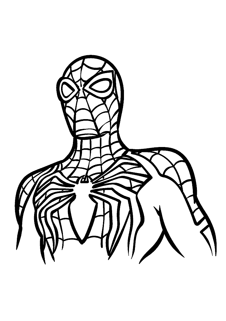 homem aranha para colorir
