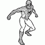 homem aranha para colorir