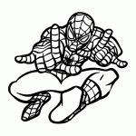 homem aranha para colorir