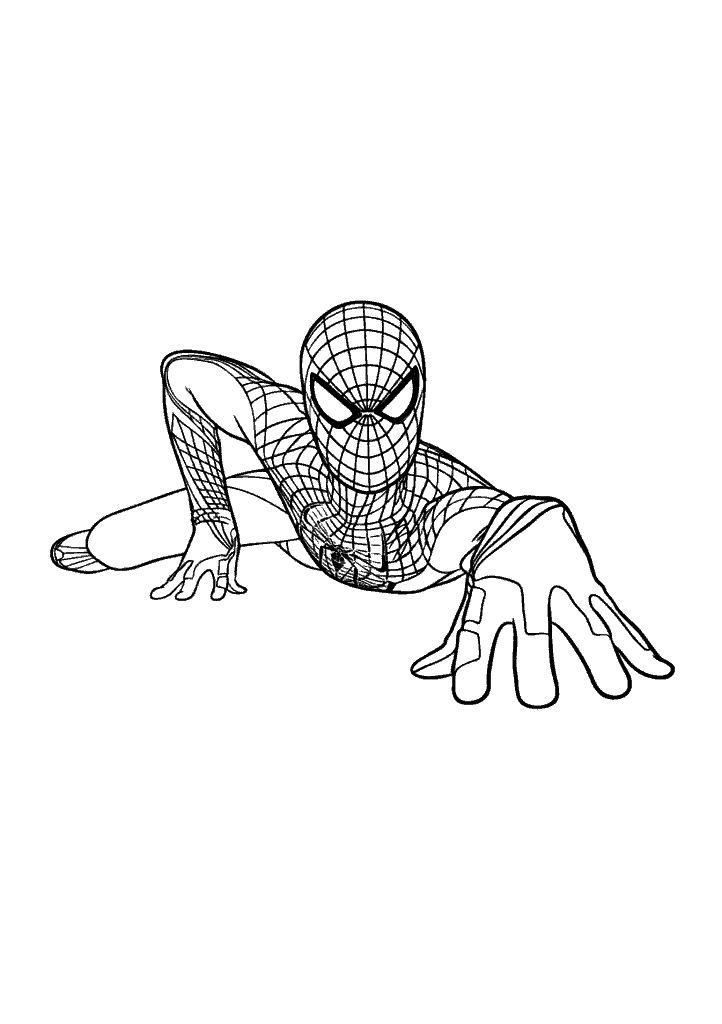 homem aranha para colorir