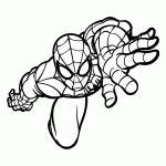 homem aranha para colorir