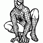 homem aranha para colorir