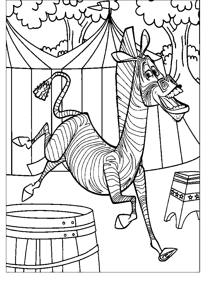 madagascar para colorir
