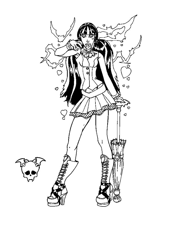 Monster high para colorir