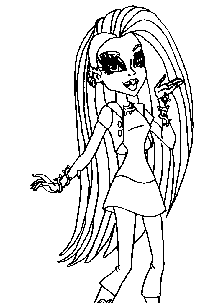 Monster High Para Colorir 1344 1 Monster high para colorir
